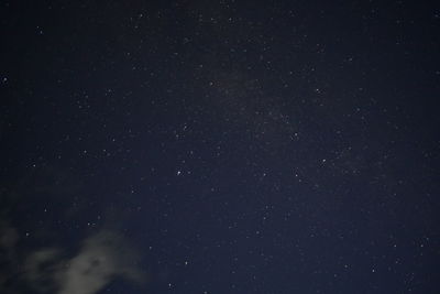 Low angle view of stars in sky