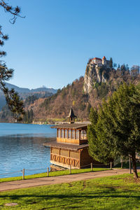 Exciting views along lake bled. slovenia