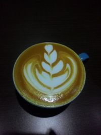 Close-up of cappuccino