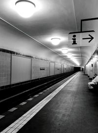 Interior of subway station