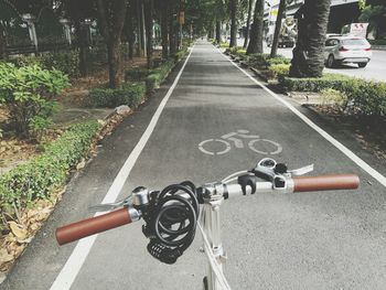 Close-up of bicycle