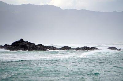 Scenic view of sea against sky