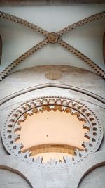 Low angle view of ornate ceiling in building