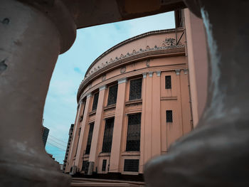 Low angle view of historic building against sky