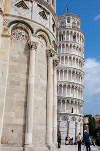 Low angle view of historical building