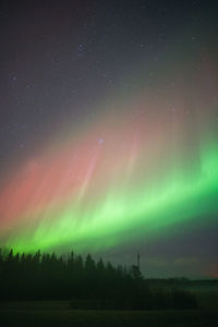 Low angle view of sky at night