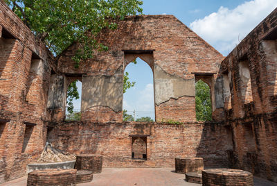 View of old ruins