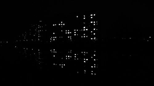 Close-up of illuminated city at night