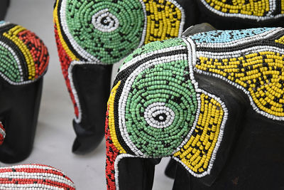 African jewerly made from colourful beads