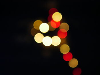 Defocused lights at night