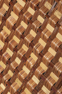 Full frame shot of wicker basket