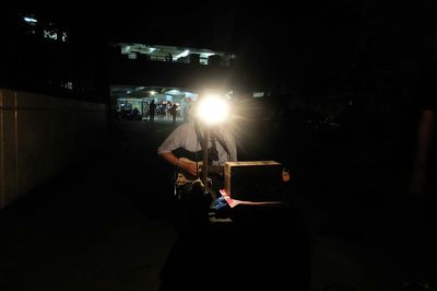 People at night