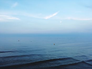 Scenic view of sea against sky