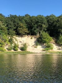 Scenic view of river against sky