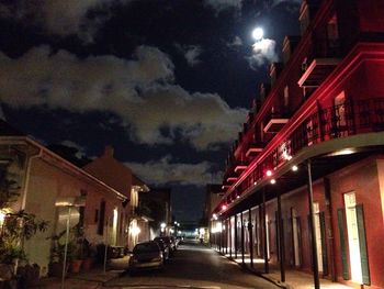 City street at night