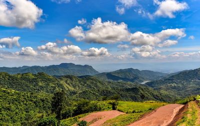Scenic view of landscape against sky