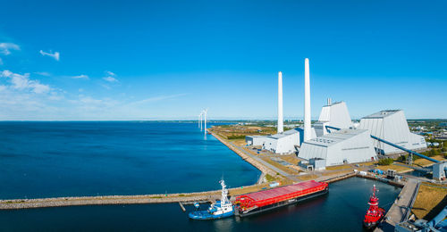 Aerial view of the most beautiful and eco friendly power plants in the world.