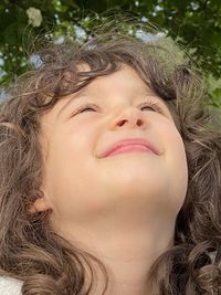 Close-up portrait of a girl