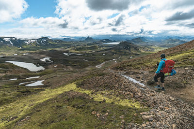 Backpacking in alftavatn