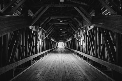 View of covered bridge in new hampshire