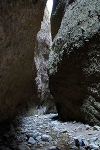 Stream flowing through rocks