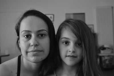 Portrait of mother with daughter