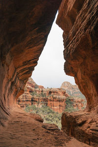 No people at popular secret subway cave boynton canyon sedona arizona.