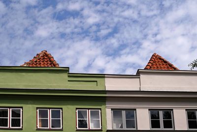 Low angle view of building against sky
