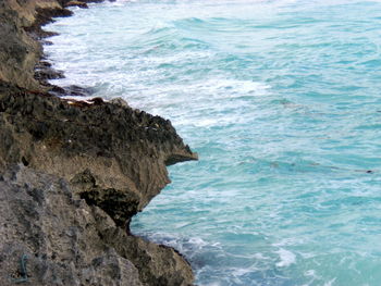 Rocks in sea