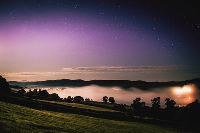 Cloud inversion over lake bala, long exposure with no artificial light