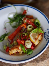 Close-up of salad in bowl