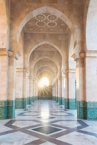 Corridor of historic building