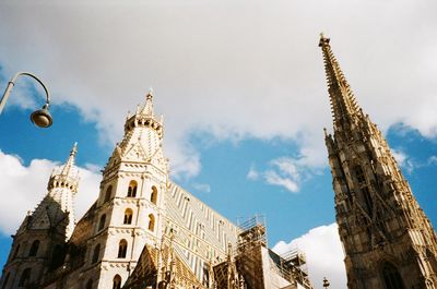 Low angle view of st stephens cathedral against sky