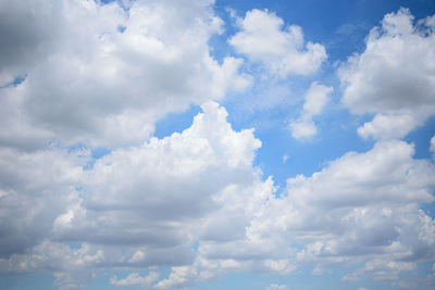 Low angle view of clouds in sky