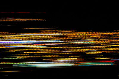 Light trails at night