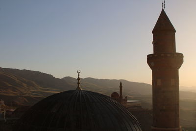 View of cathedral against sky during sunset