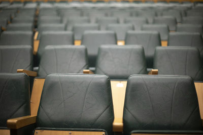 Full frame shot of empty seats