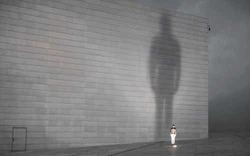 Man standing against sky