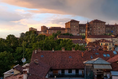 Acaja castle in the sunset