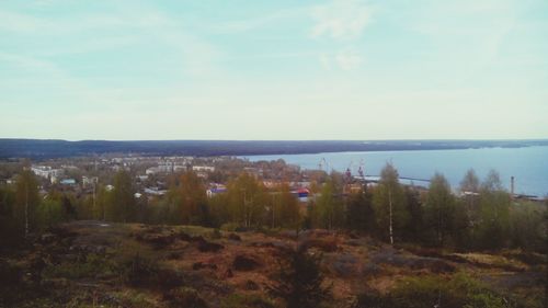 Scenic view of landscape against sky