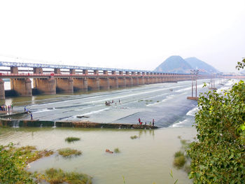 Scenic view of bridge against sky