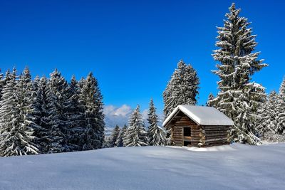 Built structure against clear blue sky