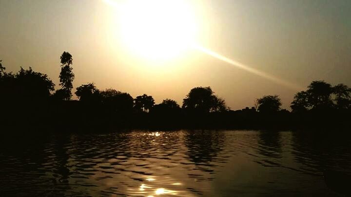 sunset, water, tree, nature, outdoors, wet, silhouette, adventure, no people, lake, sky, day