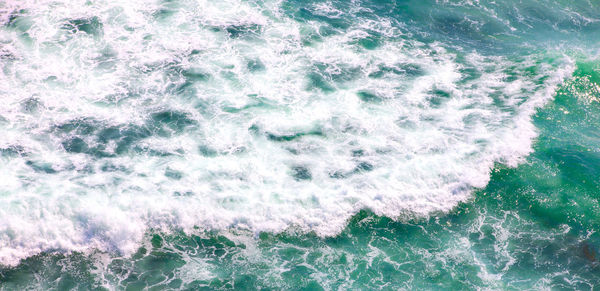 High angle view of sea