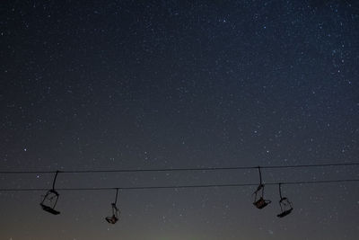 Low angle view of stars in sky