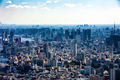 Aerial view of cityscape