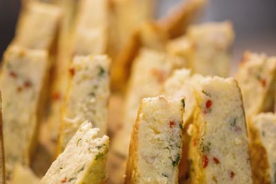 Close-up of bread in plate