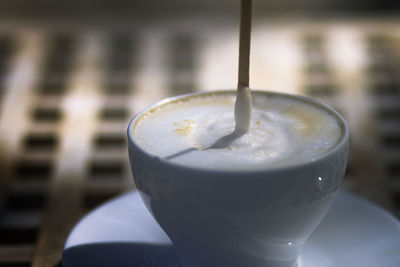 Close-up of coffee cup