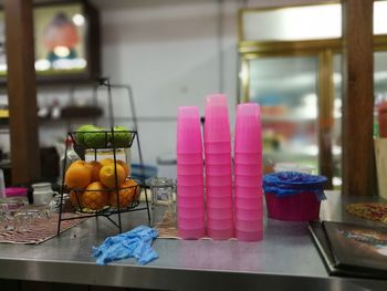 Close-up of fruits on table