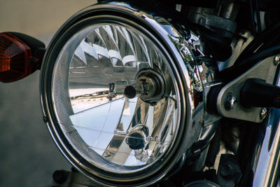 Close-up of bicycle wheel